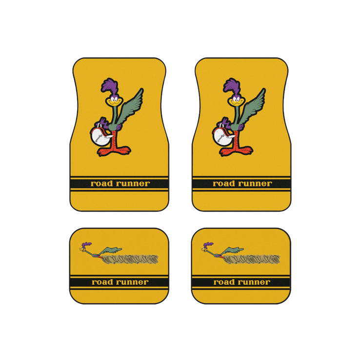 Plymouth Roadrunner Tribute Car Floor Mats (Set of 4) Yellow