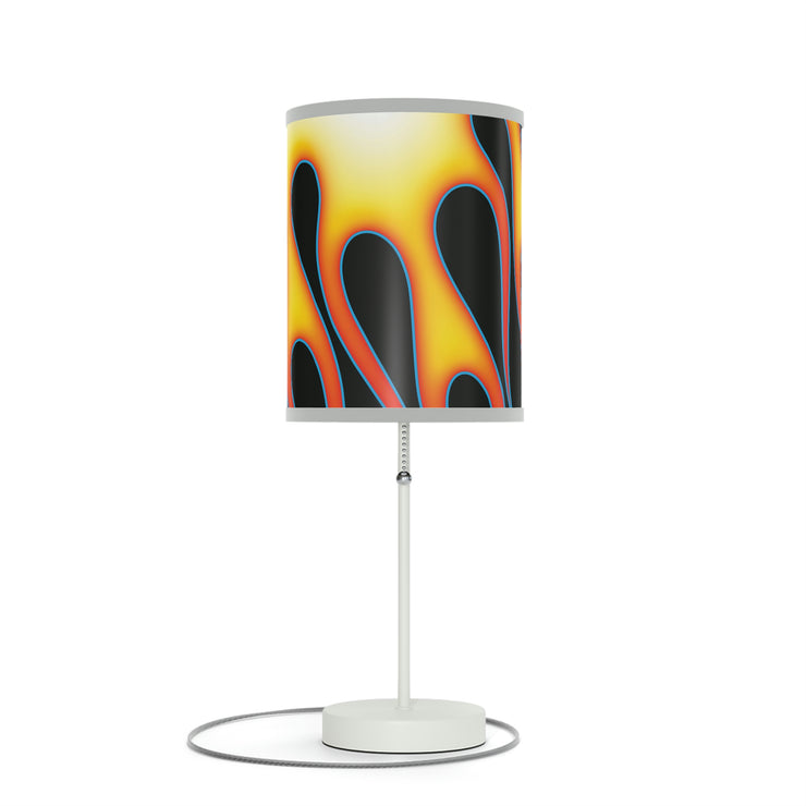 Classic Hot Rod Flame Pinstripe  Lamp on a Stand, US|CA plug