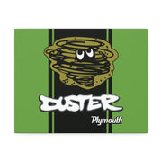 Vintage Style Plymouth Duster Stretched Canvas Wall Art green/black