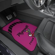 1971 1972 Plymouth Roadrunner Tribute Car Floor Mats (Set of 4) Pink/Black