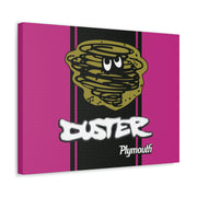 Vintage Style Plymouth Duster  Stretched Canvas Wall Art pink/black