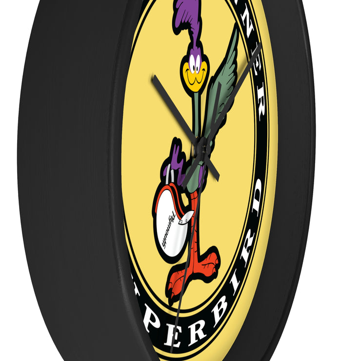 Road Runner Superbird Wall clock yellow/black