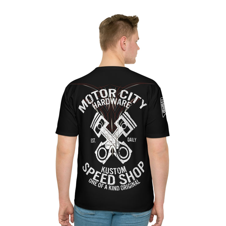 Motor City Speed Shop Pinstripe  Men's Loose T-shirt