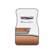 56 1956 Chevy Bel Air Tribute Car Floor Mats (Set of 4) copper/white