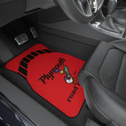 1971 1972 Plymouth Roadrunner Tribute Car Floor Mats (Set of 4) Red Base/Black